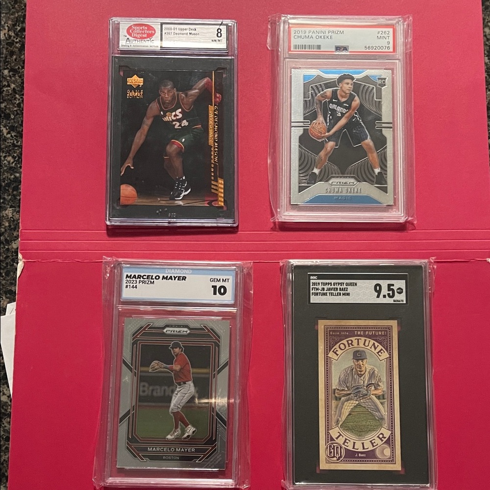 Assorted Sports Trading Cards Graded.